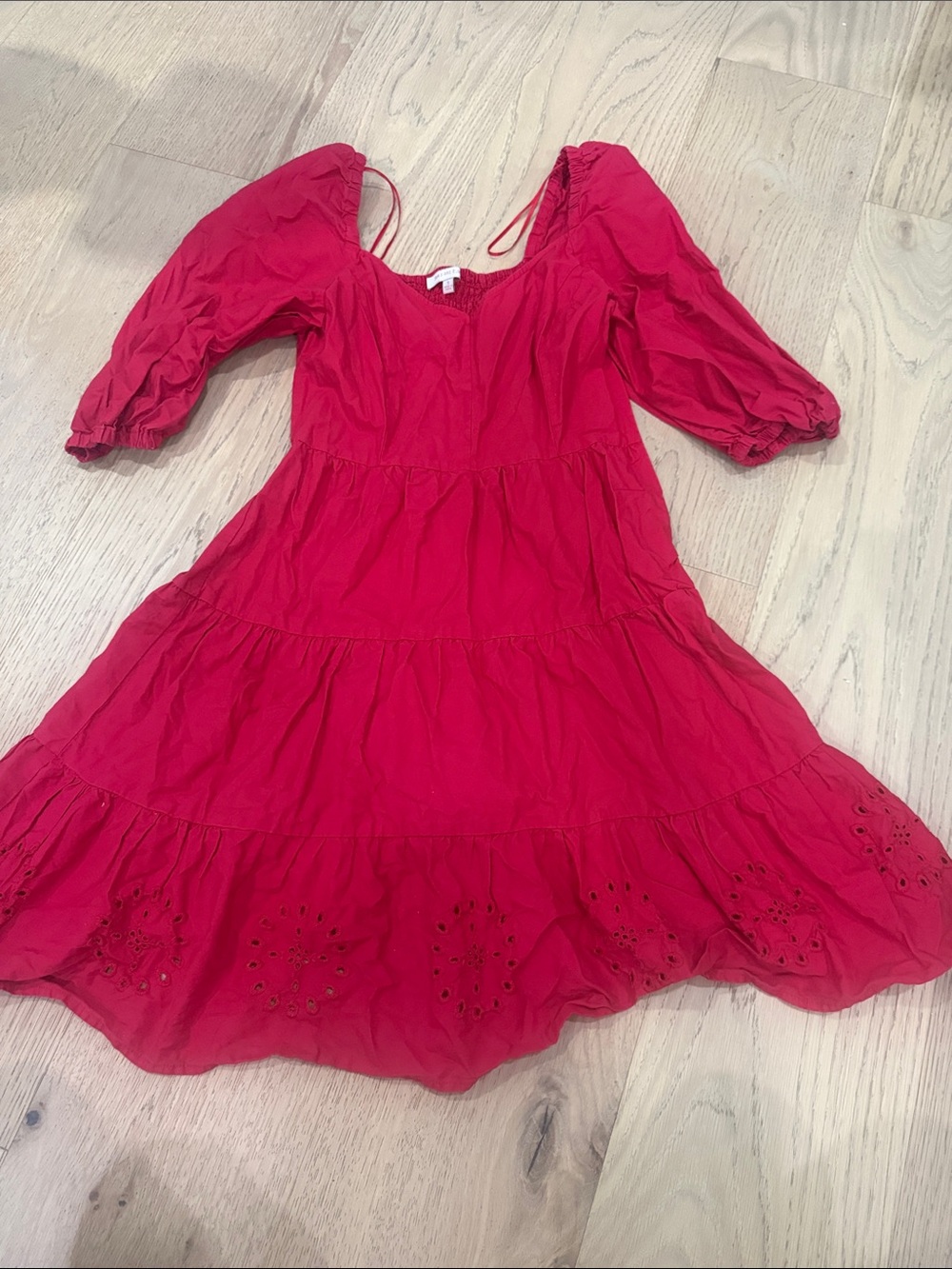 Skies Are Blue Red Mini Dress